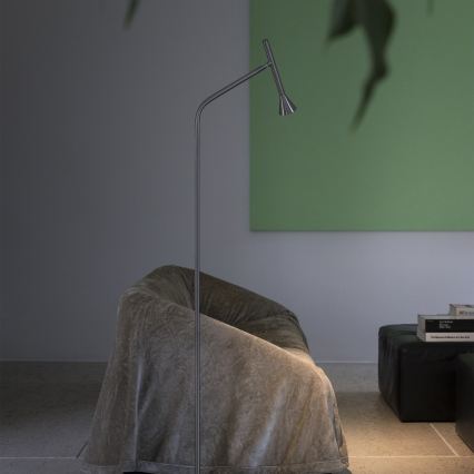 Ideal Lux - LED gulvlampe DIESIS LED/4,5W/230V CRI 95 mat krom