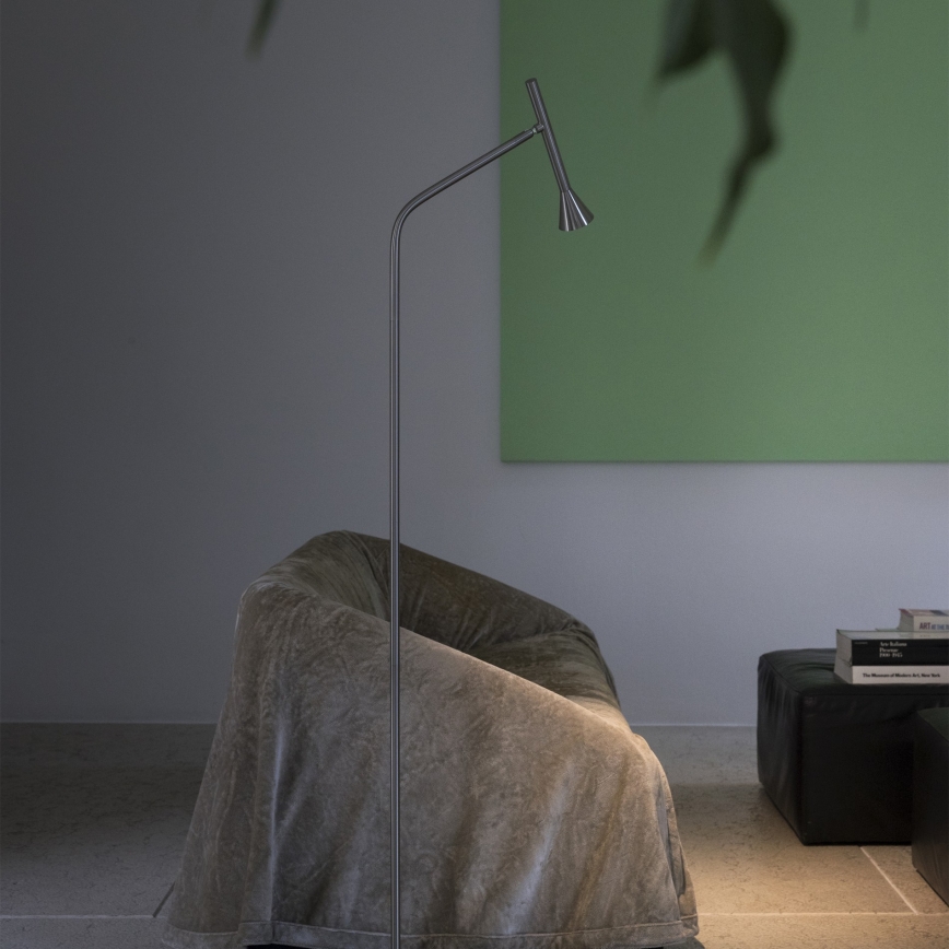 Ideal Lux - LED gulvlampe DIESIS LED/4,5W/230V CRI 95 mat krom