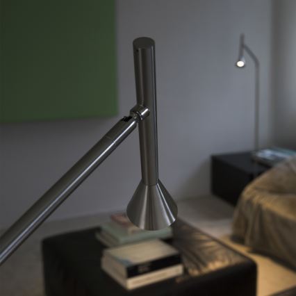 Ideal Lux - LED gulvlampe DIESIS LED/4,5W/230V CRI 95 mat krom