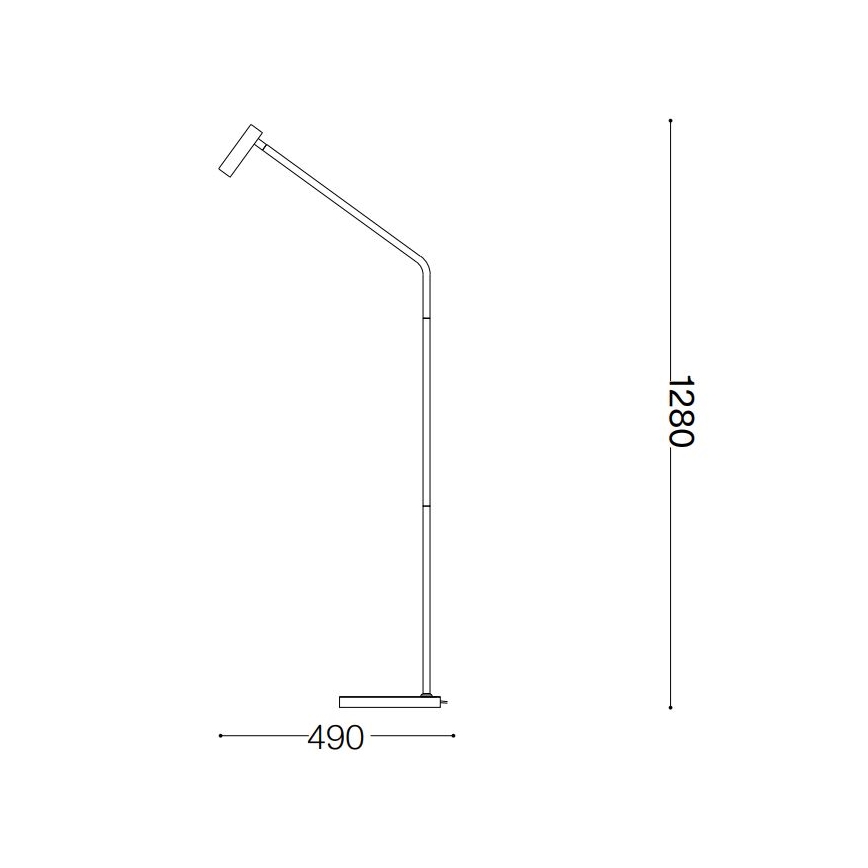 Ideal Lux - LED gulvlampe EASY LED/3,5W/230V CRI 90 hvid