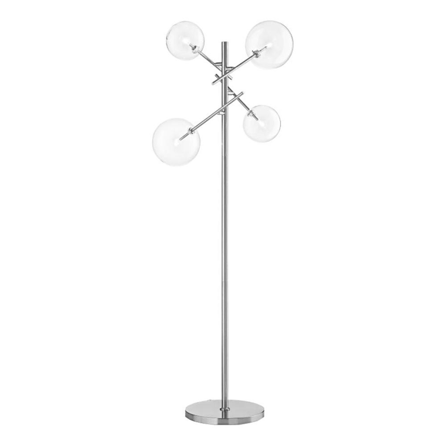 Ideal Lux - LED gulvlampe EQUINOXE 4xG4/2W/230V skinnende krom/transparent