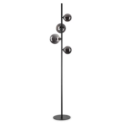 Ideal Lux - LED gulvlampe PERLAGE 4xG9/3W/230V sort/røget