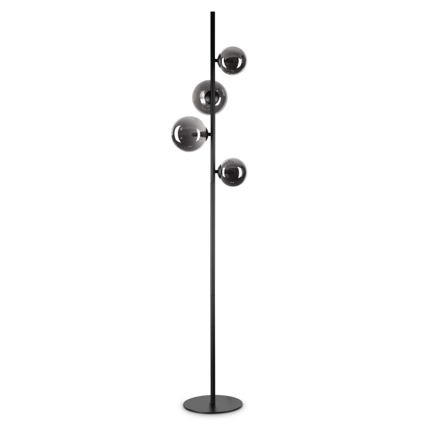 Ideal Lux - LED gulvlampe PERLAGE 4xG9/3W/230V sort/røget