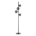 Ideal Lux - LED gulvlampe PERLAGE 4xG9/3W/230V sort/røgfarvet