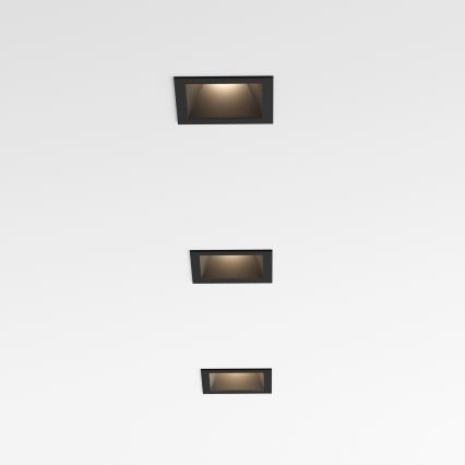Ideal Lux - LED indbygningsspot GAME TRIM LED/11W/230V 3000K CRI 90 8,4x8,4 cm IP40 sort