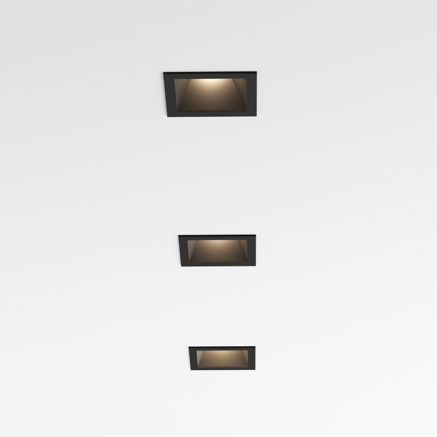 Ideal Lux - LED indbygningsspot GAME TRIM LED/11W/230V 3000K CRI 90 8,4x8,4 cm IP40 sort