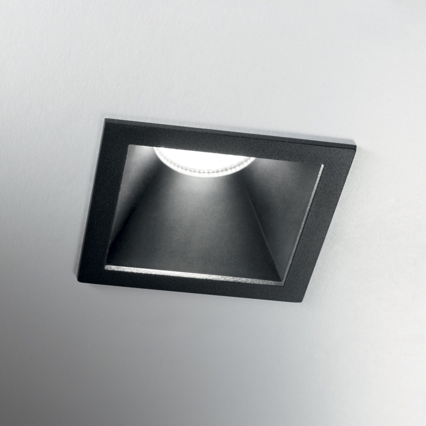 Ideal Lux - LED indbygningsspot GAME TRIM LED/11W/230V 3000K CRI 90 8,4x8,4 cm IP40 sort