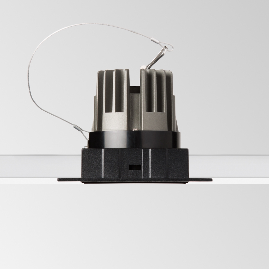 Ideal Lux - LED indbygningsspot GAME TRIM LED/11W/230V 3000K CRI 90 8,4x8,4 cm IP40 sort