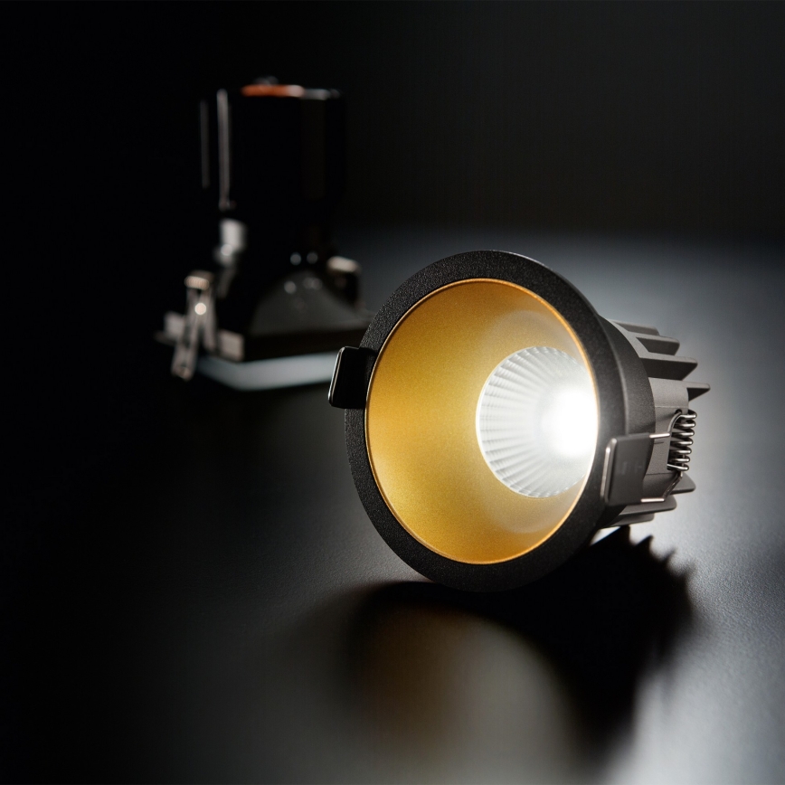 Ideal Lux - LED indbygningsspot GAME TRIM LED/11W/230V 3000K CRI 90 Ø 8,5 cm IP40 guld/sort