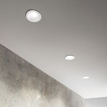 Ideal Lux - LED indbygningsspot GAME TRIM LED/11W/230V 2700K CRI 90 Ø 8,5 cm IP40 hvid