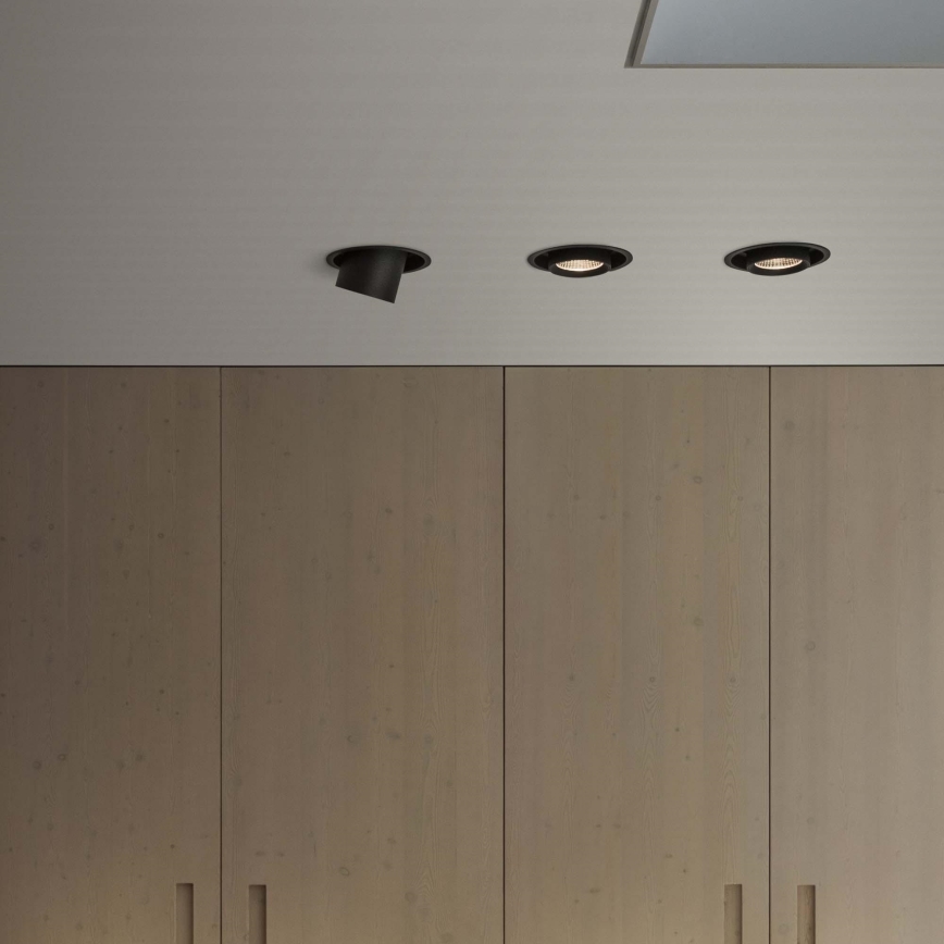 Ideal Lux - LED indbygningsspot NOVA LED/12W/230V 3000K CRI 90 Ø 10 cm sort