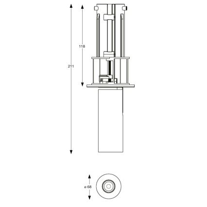 Ideal Lux - LED indbygningsspot NOVA LED/6W/230V 3000K CRI 90 Ø 6,8 cm sort