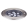 Ideal Lux - LED indkørselslampe FLOOR LED/12W/230V diameter 14 cm CRI 90 IP67 skinnende krom