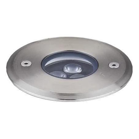 Ideal Lux - LED indkørselslampe FLOOR LED/3W/230V diameter 9 cm CRI 90 IP67 skinnende krom