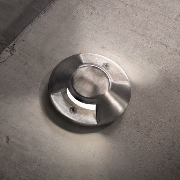 Ideal Lux - LED kørebar nedgravningsarmatur ROCKET LED/3W/230V CRI 90 IK08 IP67 mat krom