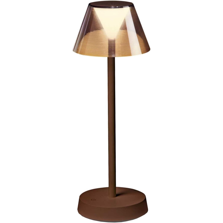 Ideal Lux - LED Lampe m. touch-funktion dæmpbar LOLITA LED/2,8W/5V 2200 mAh IP54 brun