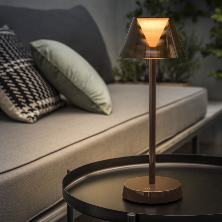 Ideal Lux - LED Lampe m. touch-funktion dæmpbar LOLITA LED/2,8W/5V 2200 mAh IP54 brun