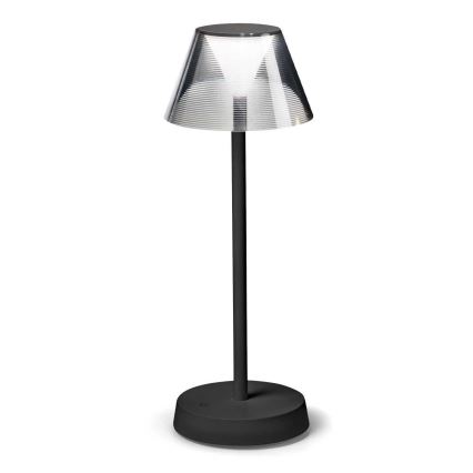 Ideal Lux - LED Lampe m. touch-funktion dæmpbar LOLITA LED/2,8W/5V 2200 mAh IP54 sort