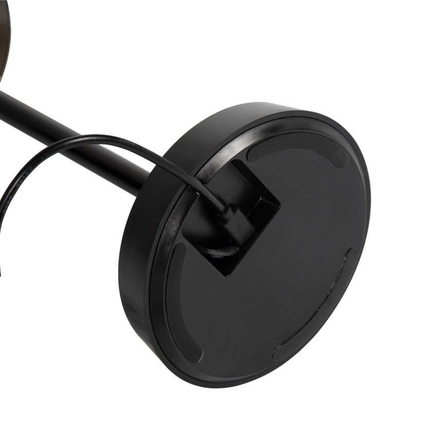 Ideal Lux - LED Lampe m. touch-funktion dæmpbar LOLITA LED/2,8W/5V 2200 mAh IP54 sort