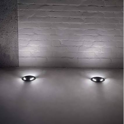 Ideal Lux - LED lampe til indkørsel CECI 1xGU10/4,5W/230V IP67 sort