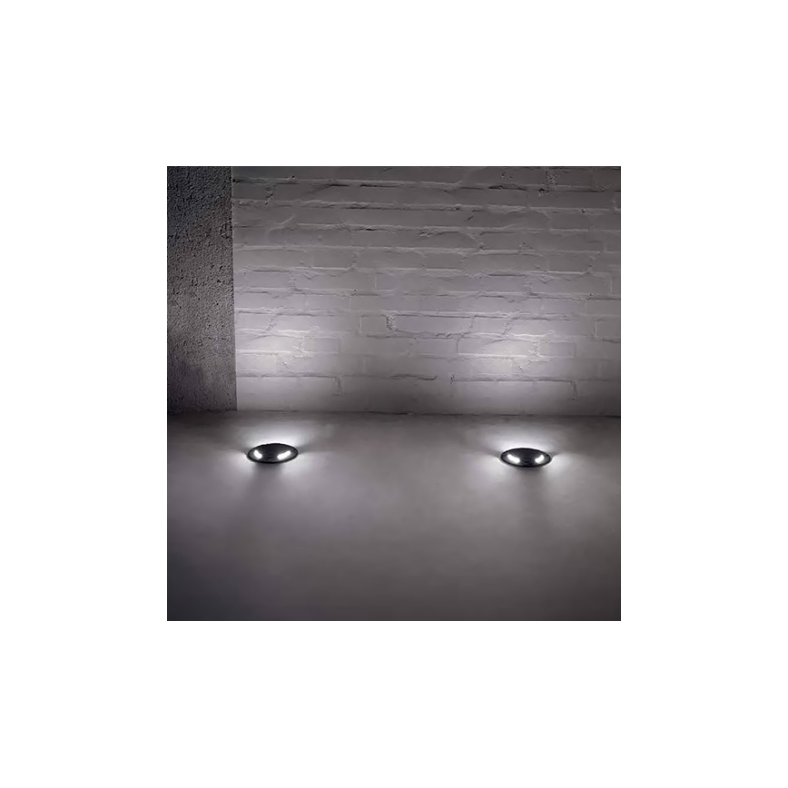 Ideal Lux - LED lampe til indkørsel CECI 1xGU10/4,5W/230V IP67 sort