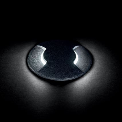 Ideal Lux - LED lampe til indkørsel CECI 1xGU10/4,5W/230V IP67 sort