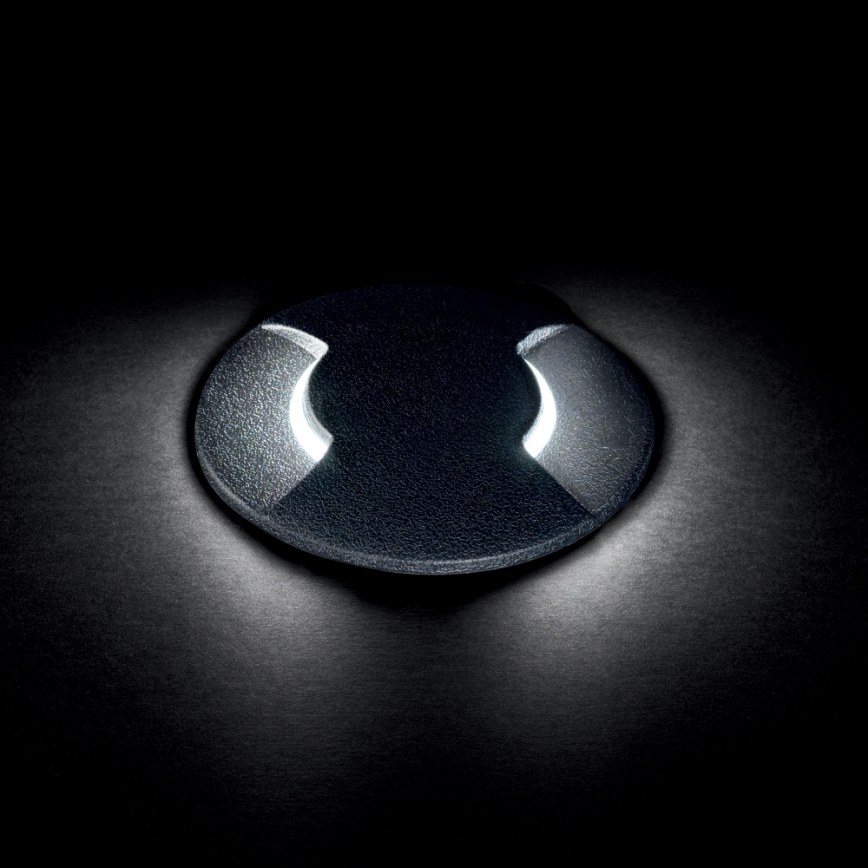 Ideal Lux - LED lampe til indkørsel CECI 1xGU10/4,5W/230V IP67 sort