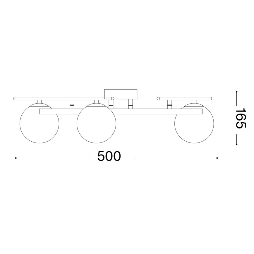 Ideal Lux - LED loftlampe ATLAS 3xG9/3W/230V guldfarvet