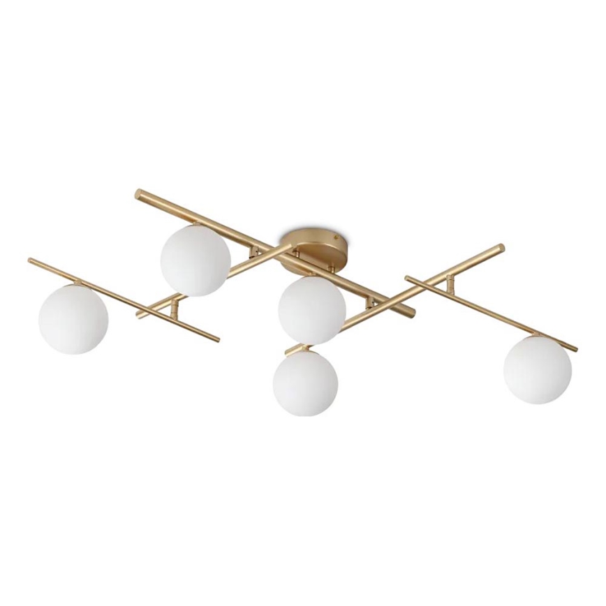 Ideal Lux - LED loftlampe ATLAS 5xG9/3W/230V guldfarvet