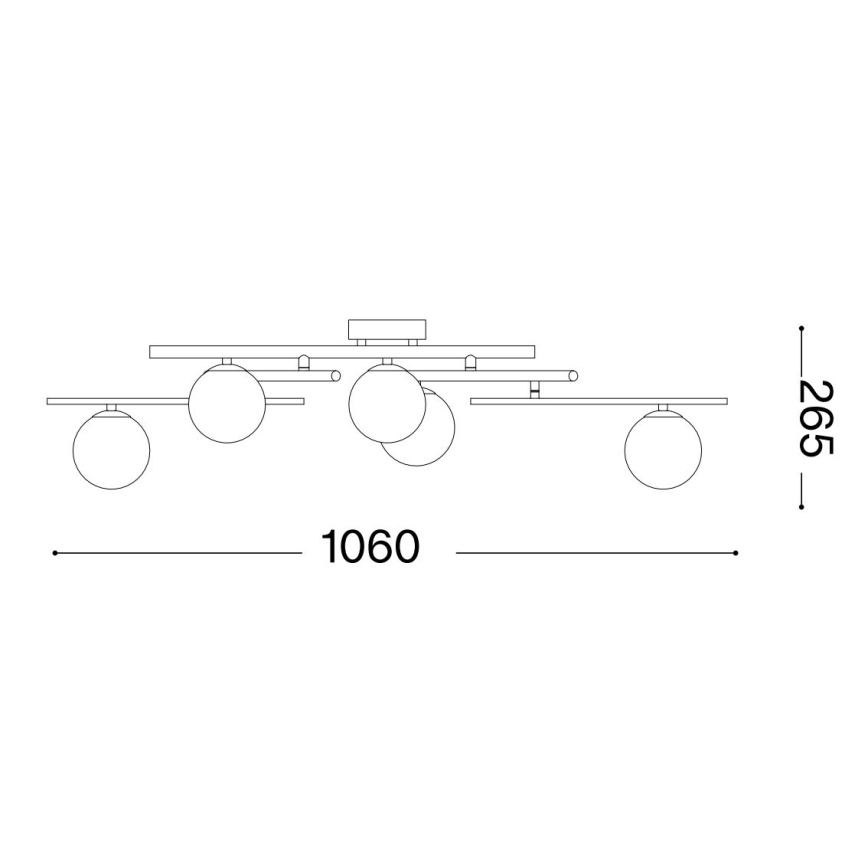 Ideal Lux - LED loftlampe ATLAS 5xG9/3W/230V hvid