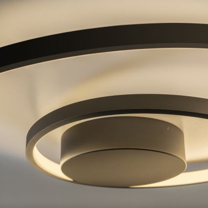 Ideal Lux - LED loftlampe dæmpbar OZ LED/48W/230V diameter 60 cm CRI 90 sort