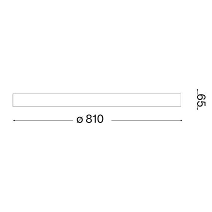 Ideal Lux - LED loftlampe GEMINI LED/42W/230V diameter 81 cm CRI 90 guldfarvet