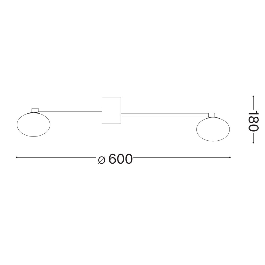 Ideal Lux - LED loftlampe HERMES 3xG9/3W/230V diameter 60 cm hvid