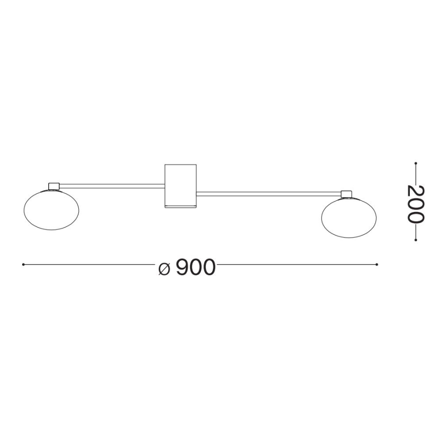 Ideal Lux - LED loftlampe HERMES 3xG9/3W/230V diameter 90 cm guldfarvet