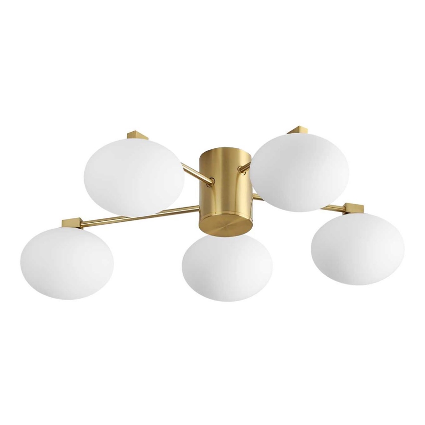 Ideal Lux - LED loftlampe HERMES 5xG9/3W/230V diameter 60 cm guldfarvet