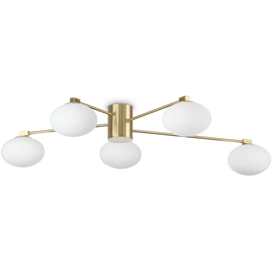 Ideal Lux - LED loftlampe HERMES 5xG9/3W/230V diameter 90 cm guldfarvet