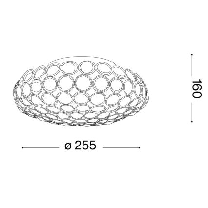 Ideal Lux - LED loftlampe i krystal KING 3xG9/3W/230V diameter 25,5 cm skinnende krom