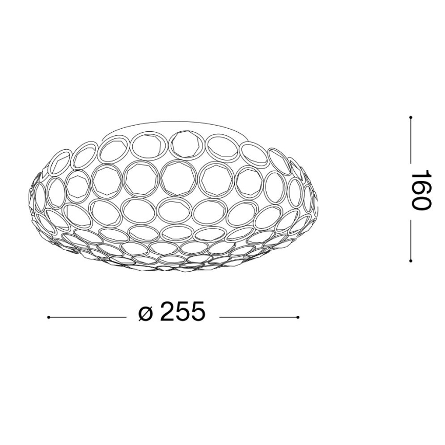 Ideal Lux - LED loftlampe i krystal KING 3xG9/3W/230V diameter 25,5 cm skinnende krom
