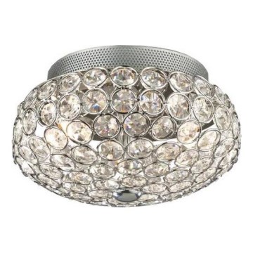 Ideal Lux - LED loftlampe i krystal KING 3xG9/3W/230V diameter 25,5 cm skinnende krom