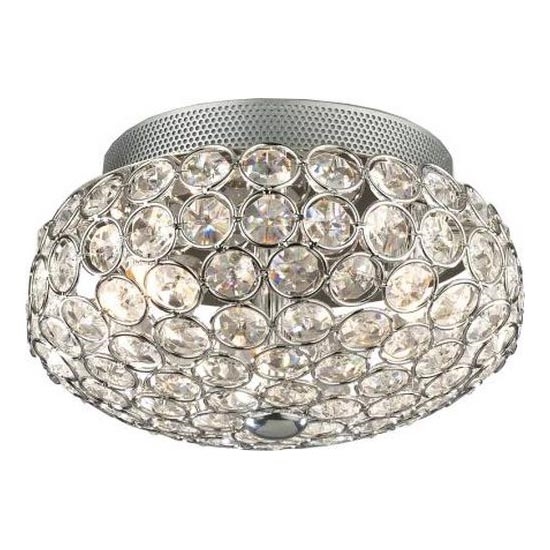 Ideal Lux - LED loftlampe i krystal KING 3xG9/3W/230V diameter 25,5 cm skinnende krom
