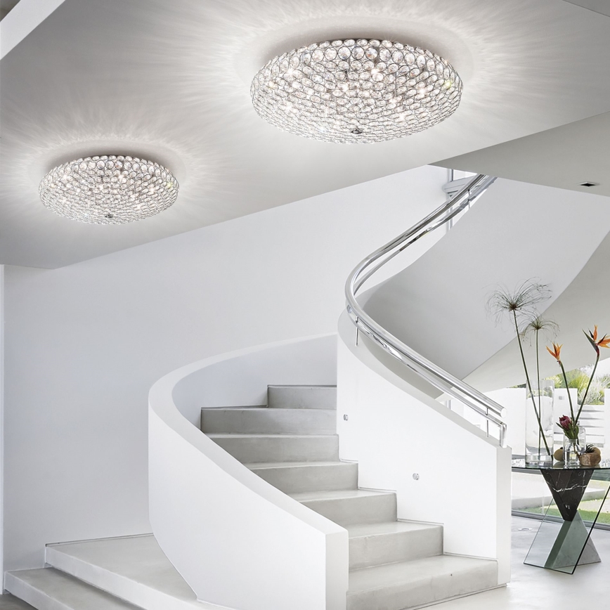 Ideal Lux - LED loftlampe i krystal KING 5xG9/3W/230V diameter 38 cm skinnende krom