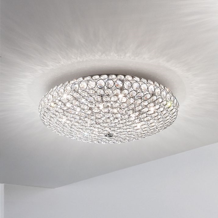 Ideal Lux - LED loftlampe i krystal KING 5xG9/3W/230V diameter 38 cm skinnende krom