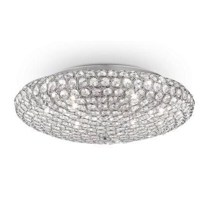 Ideal Lux - LED loftlampe i krystal KING 9xG9/3W/230V diameter 53,5 cm skinnende krom