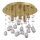 Ideal Lux - LED loftlampe i krystal MOONLIGHT 5xG9/3W/230V diameter 26 cm guldfarvet