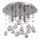 Ideal Lux - LED loftlampe i krystal MOONLIGHT 5xG9/3W/230V diameter 26 cm skinnende krom