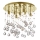 Ideal Lux - LED loftlampe i krystal MOONLIGHT 8xG9/3W/230V diameter 40 cm guldfarvet