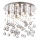 Ideal Lux - LED loftlampe i krystal MOONLIGHT 8xG9/3W/230V diameter 40 cm skinnende krom