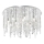 Ideal Lux - LED loftlampe i krystal ROYAL 12xG9/3W/230V diameter 60 cm skinnende krom