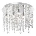 Ideal Lux - LED loftlampe i krystal ROYAL 8xG9/3W/230V diameter 40 cm skinnende krom