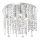 Ideal Lux - LED loftlampe i krystal ROYAL 8xG9/3W/230V diameter 40 cm skinnende krom